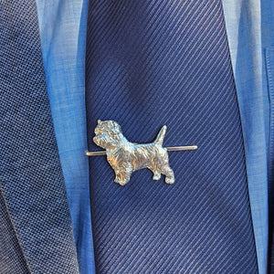 Cairn terrier tie clip
