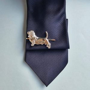 Basset Hound Tie Clip