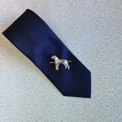 Irish wolfhound tie clip